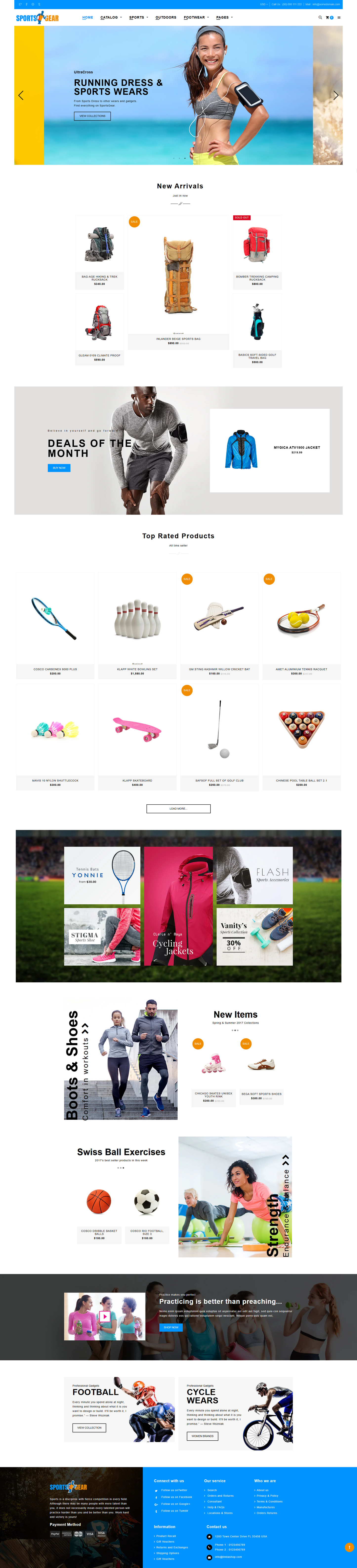 Sports Gear - Sports Shop