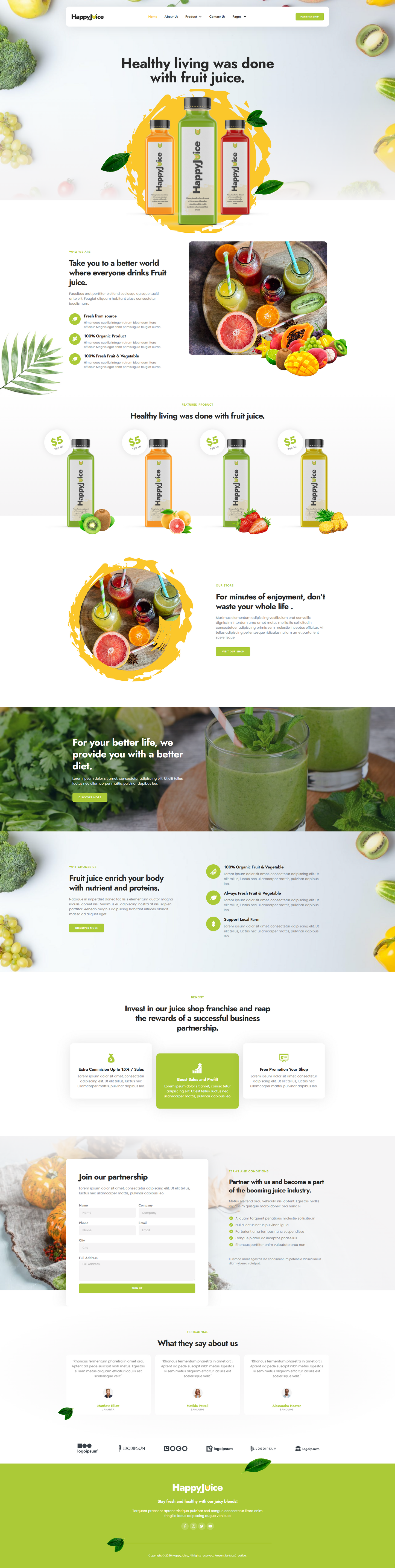 HappyJuice - Juice & Fresh Drink