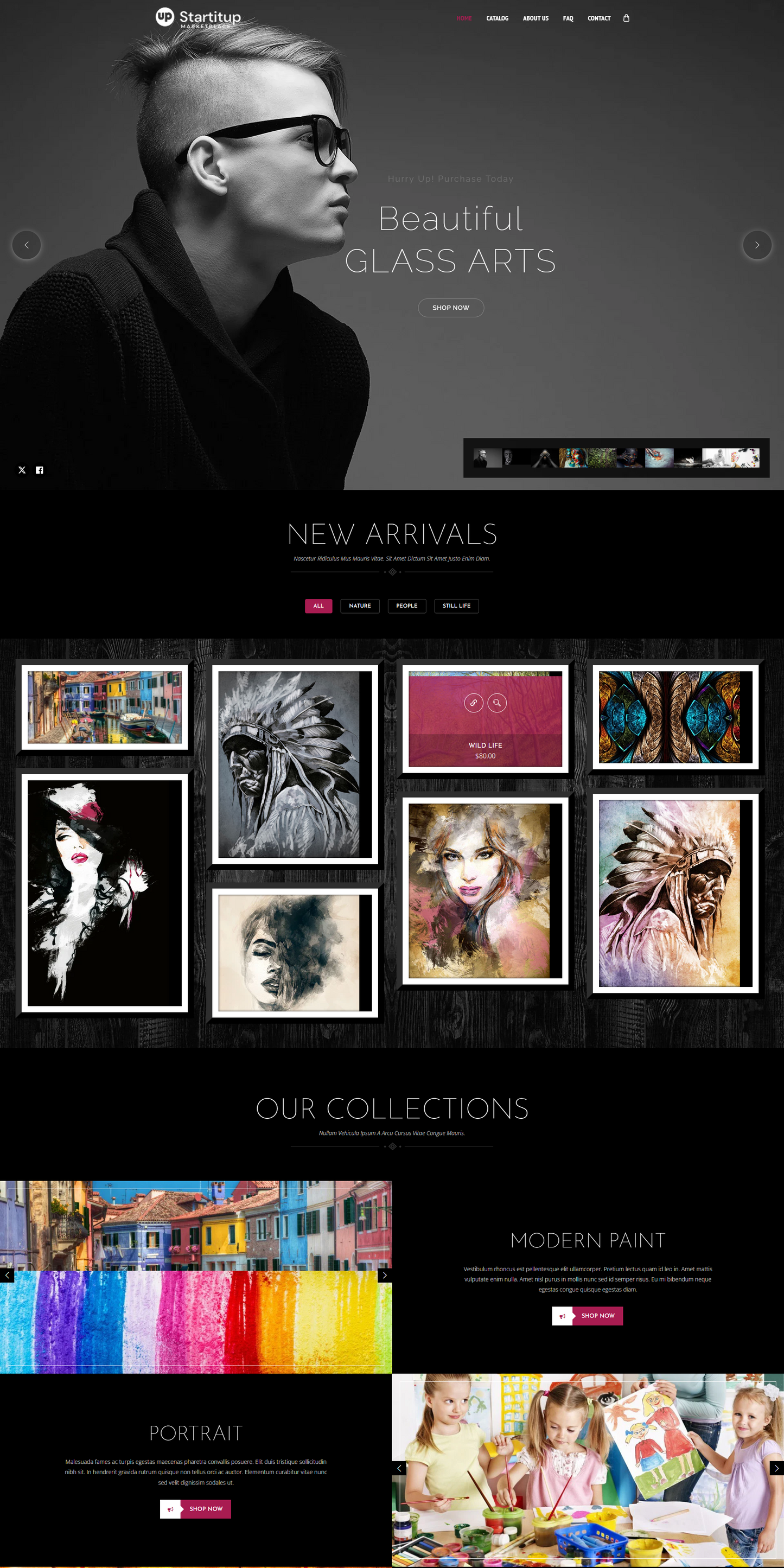 Red Art Theme