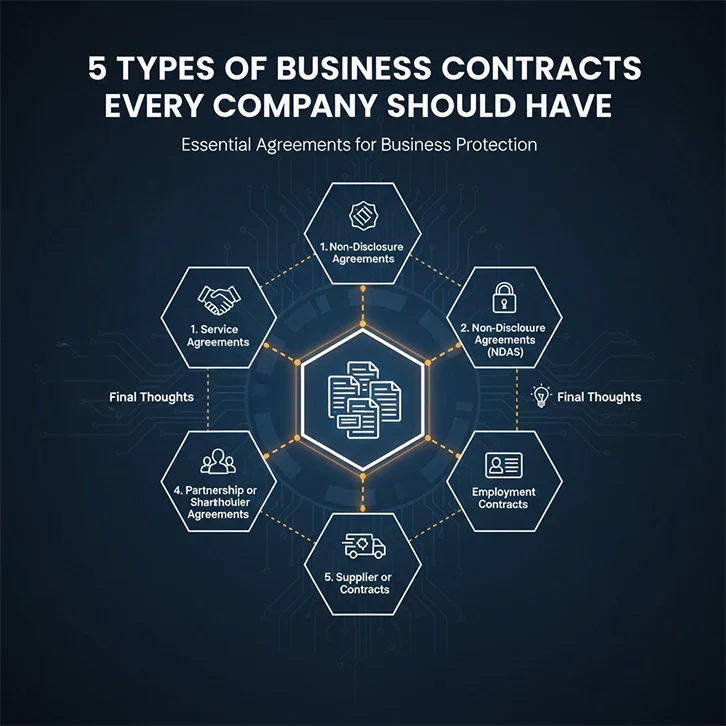 5 Types of Business Contracts Every Company Should Have