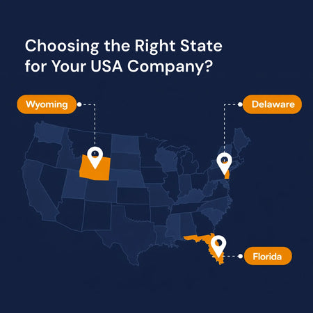 Choosing the Right State for Your USA Company: Delaware, Wyoming, or Florida?