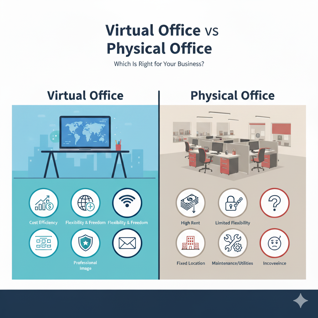 Virtual Office vs Physical Office: Which Is Right for Your Business?