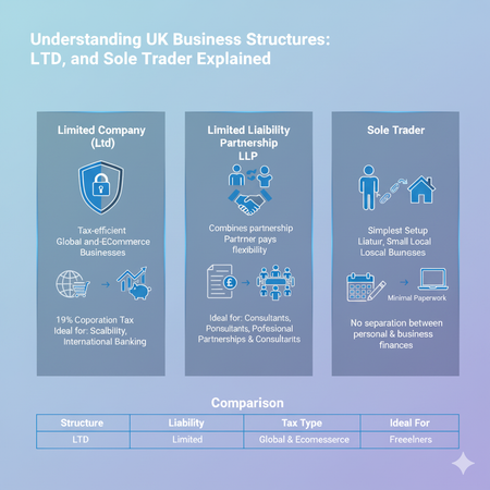 Understanding UK Business Structures: LTD, LLP, and Sole Trader Explained