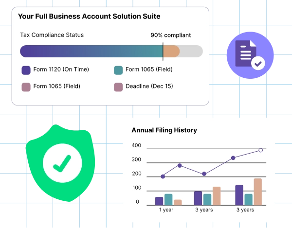 Business accounts and tax return preparation