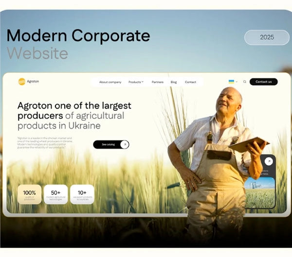 Agriculture Website Agroton