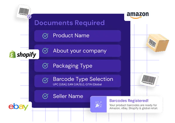 Barcode Registration Services - Amazon & Global Retail Accepted – Startitup