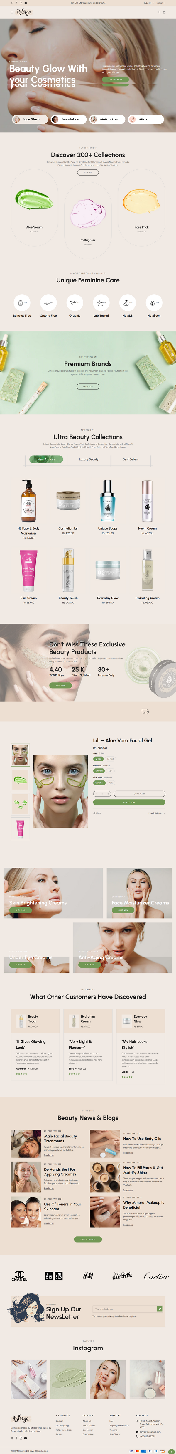 BiOrga - Cosmetics Shop