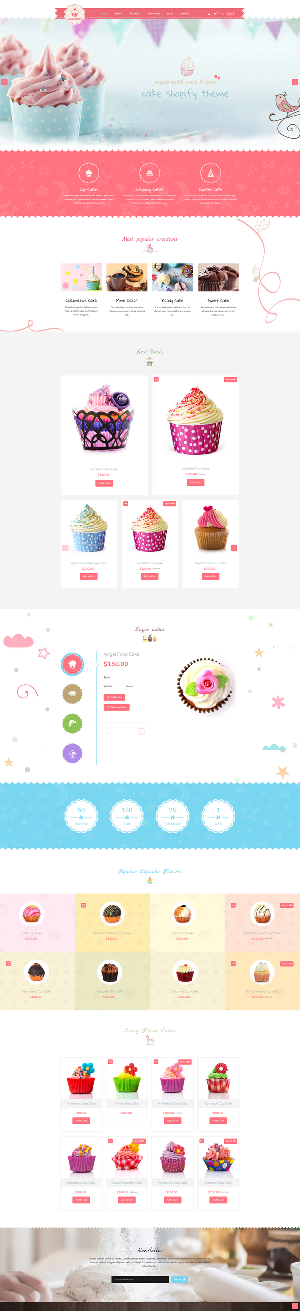 Cake Shop - Bakery and Cafe