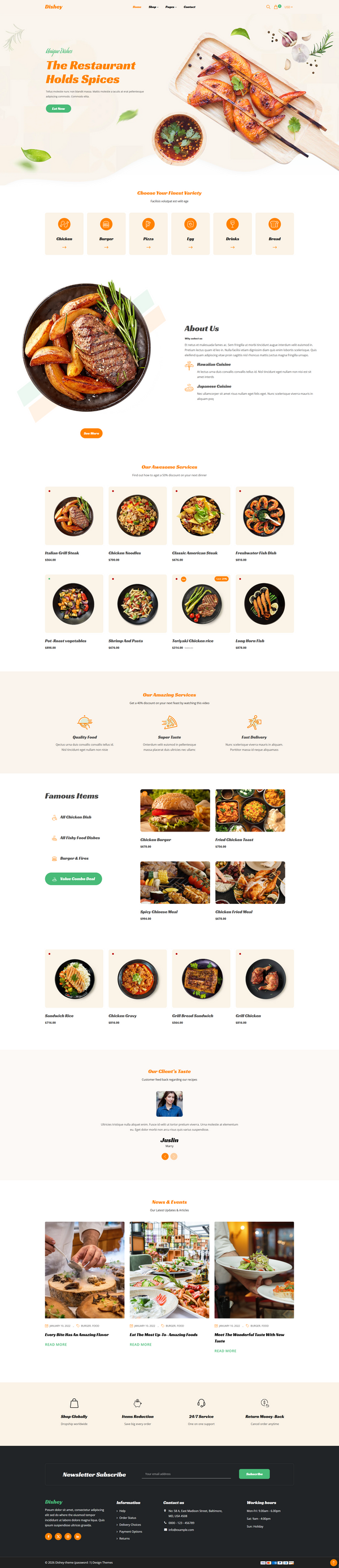 Dishey - Restaurant, Food Store