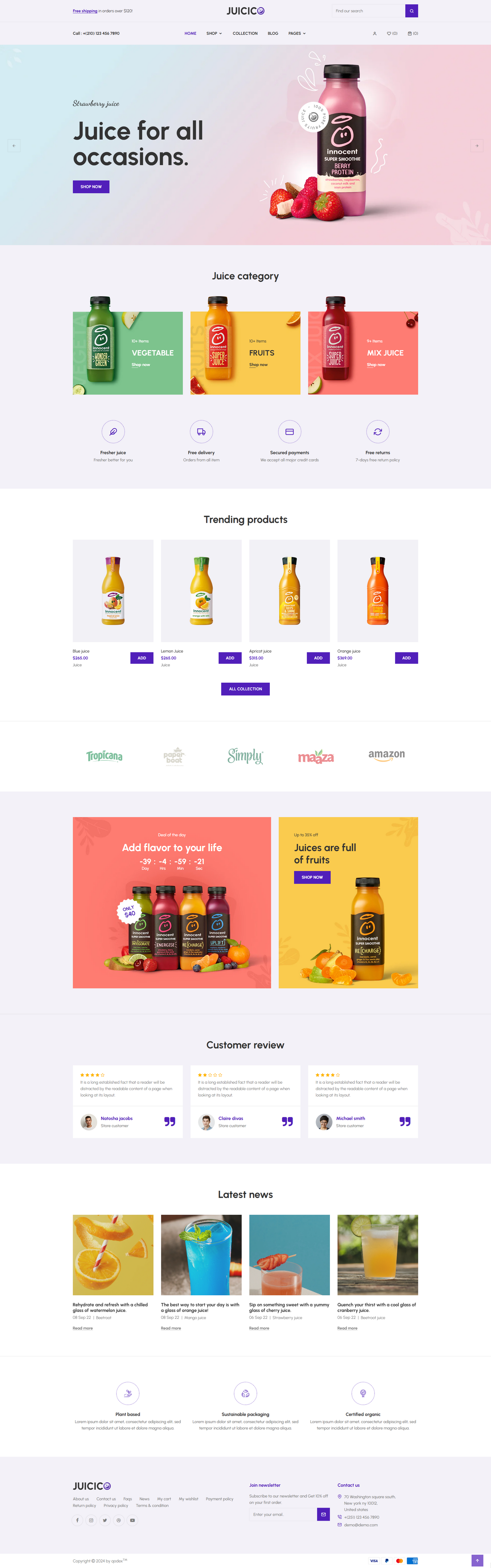 Juicico - Juice & Drink