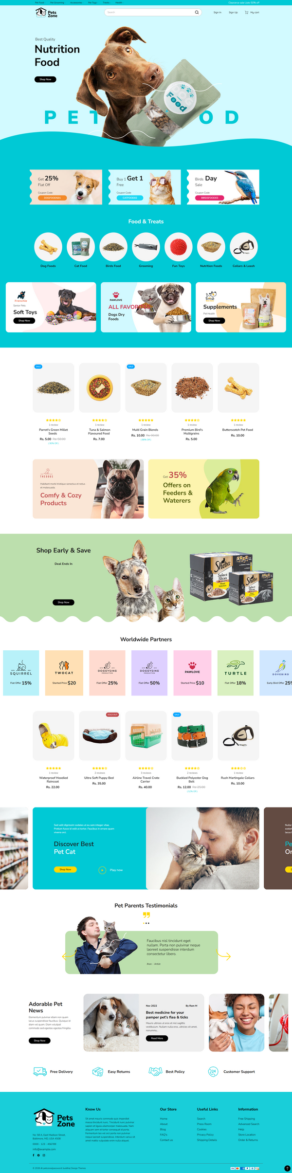 Petszone - Pets Theme