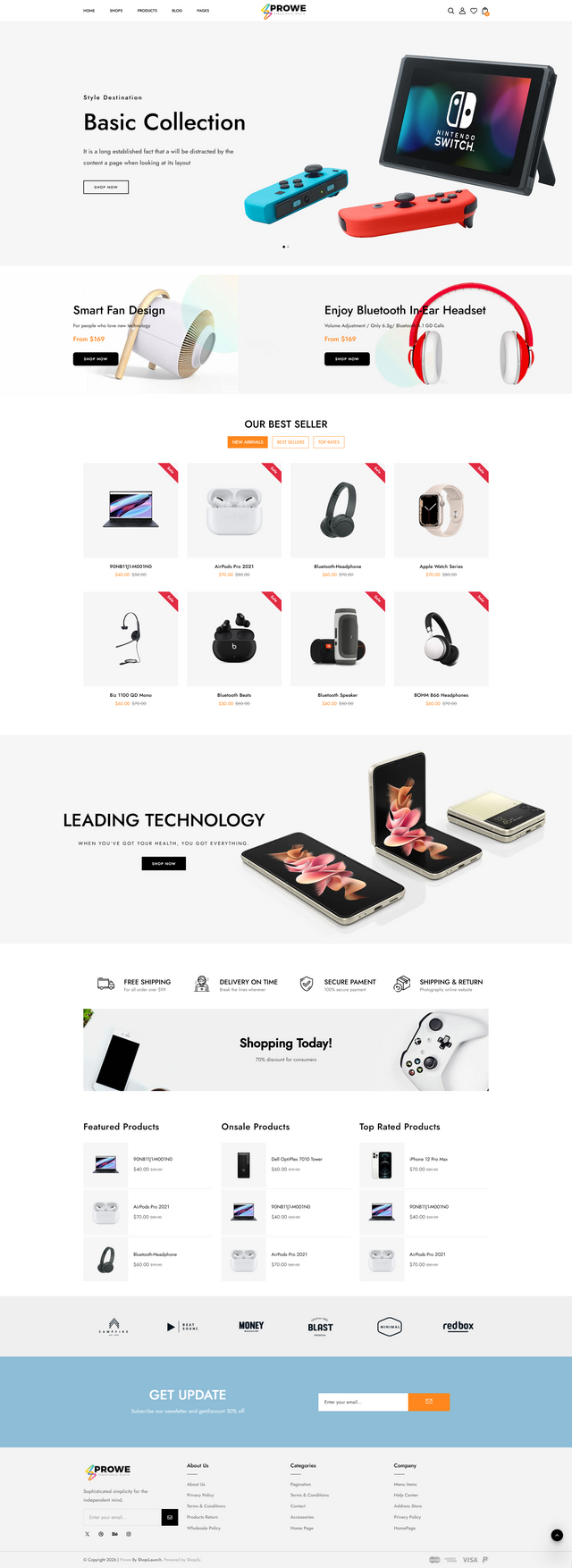 Prowe - Electronic Store
