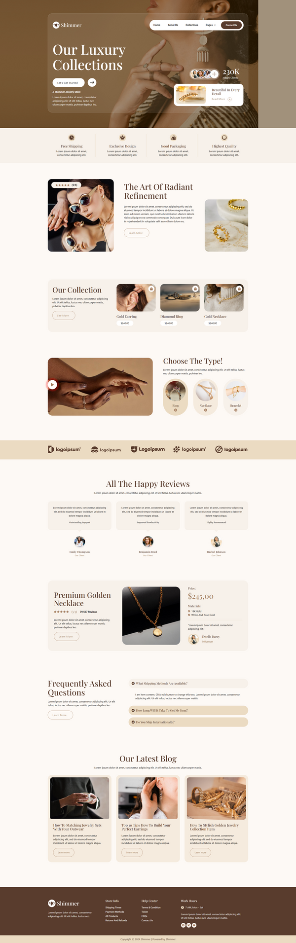 Shimmer - Modern Jewelry Store